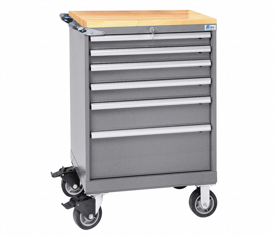 LISTA Gabinete Modular con Cajones, Móvil, 41-1/2" Alto, 28-1/4" Ancho