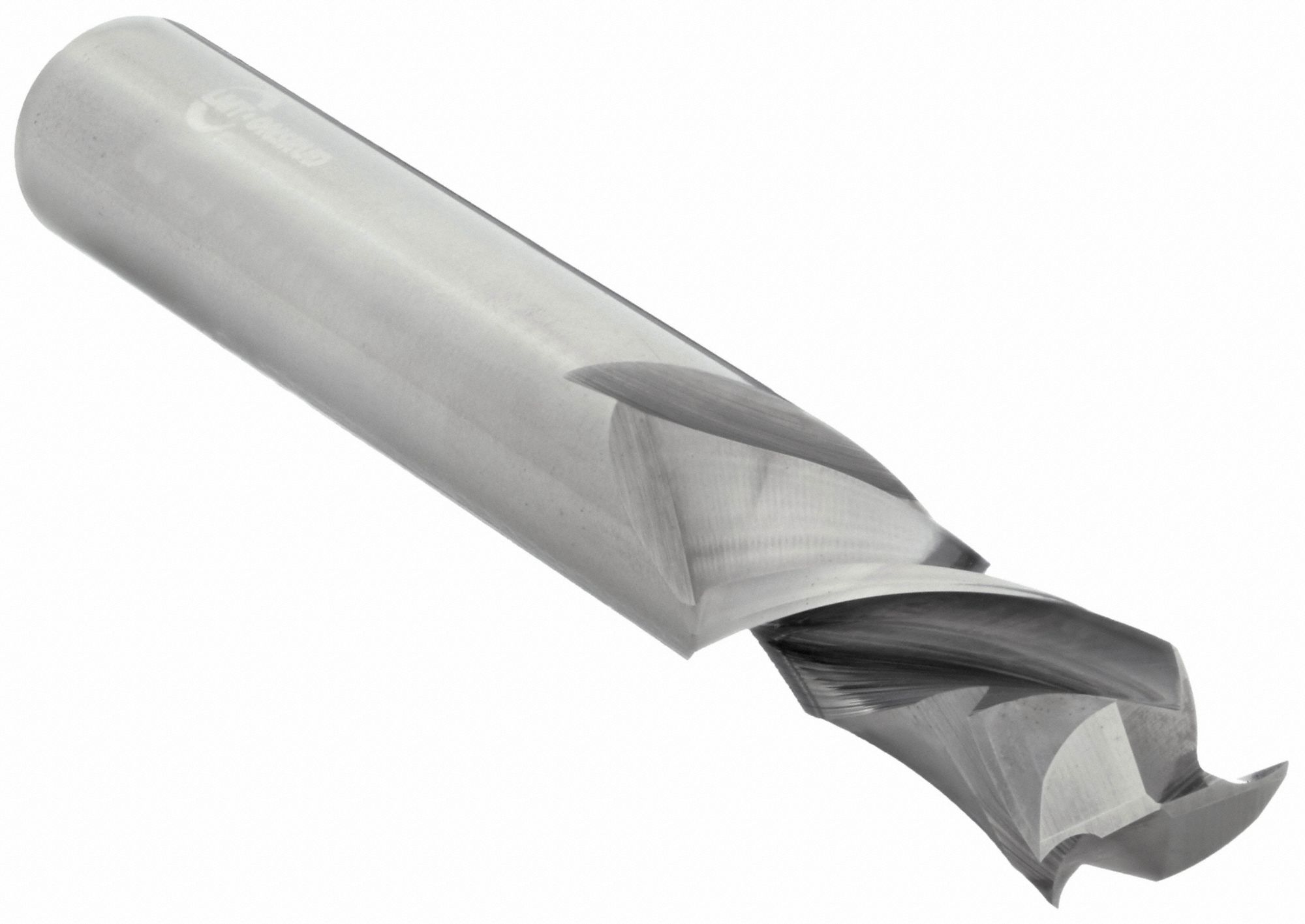 ROUTING END MILL, COMPRESSION SPIRAL, SOLID CARBIDE, 3 IN L, ⅜ IN DIA, 2 FLUTES