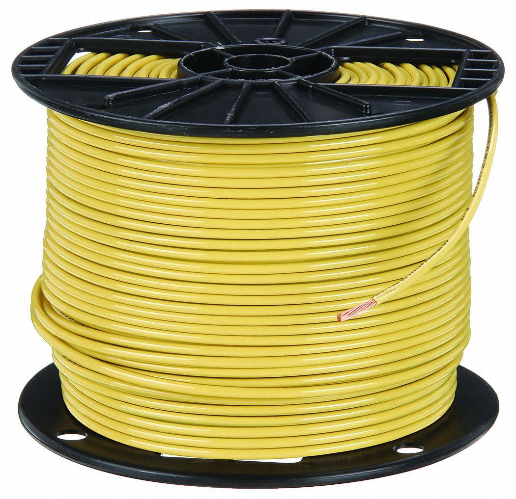 SOUTHWIRE, 12 AWG, Yellow, Building Wire - 4WZF6|22969006 - Grainger