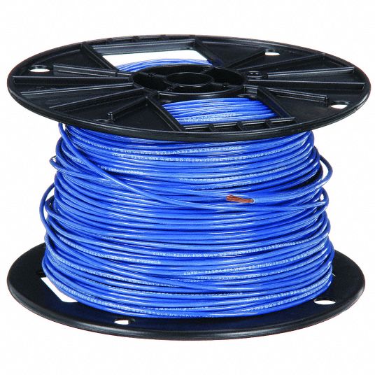 Remington Industries 16 AWG Gauge Stranded Hook Up Wire, 250 ft Length,  Blue, 0.0508 Diameter, UL1015, 600 Volts 16UL1015STRBLU250