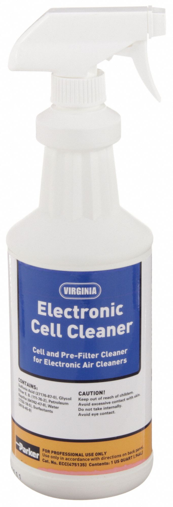 PARKER VIRGINIA, 1qt Bottle of Coil Cleaner, Electronic Cell Cleaner