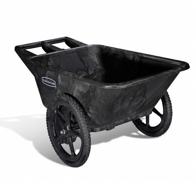 RUBBERMAID COMMERCIAL PRODUCTS Wheelbarrow 4W504FG564200BLA Grainger
