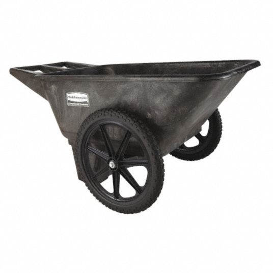 RUBBERMAID COMMERCIAL PRODUCTS Wheelbarrow 4W504FG564200BLA Grainger