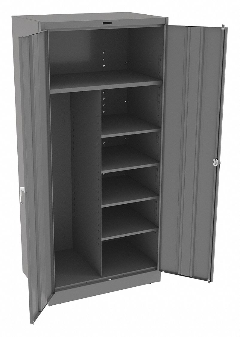 TENNSCO Commercial Storage Medium Gray, 78 in H X 36 in W X 24