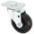 NSF-LISTED SANITARY PLATE CASTER, 3½ IN WHEEL DIAMETER, 250 LB, SWIVEL CASTER, HARD