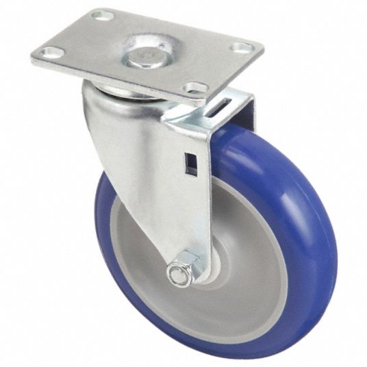 5 in Wheel Dia., 300 lb, NSF-Listed Sanitary Plate Caster - 4W925|4W925 ...