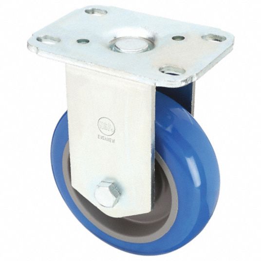 4 in Wheel Dia., 275 lb, NSF-Listed Plate Caster - 4W927|4W927 - Grainger