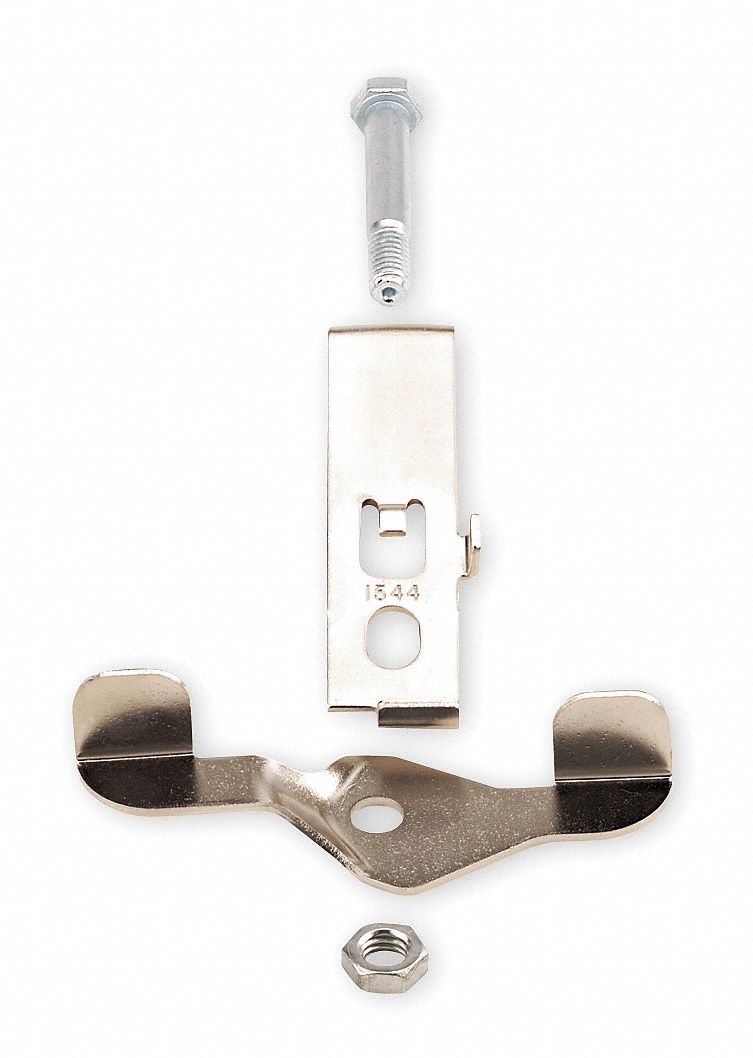 Caster Brake Kit, 4 in., Zinc Plated