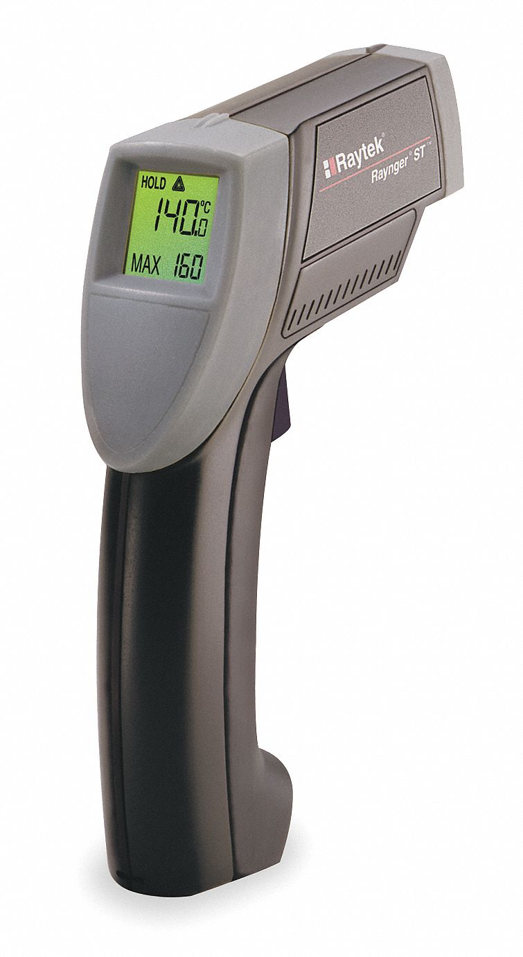 Raytek Backlit Lcd Infrared Thermometer Single Dot Laser Sighting Infrared 4wa65 St20xbus Grainger