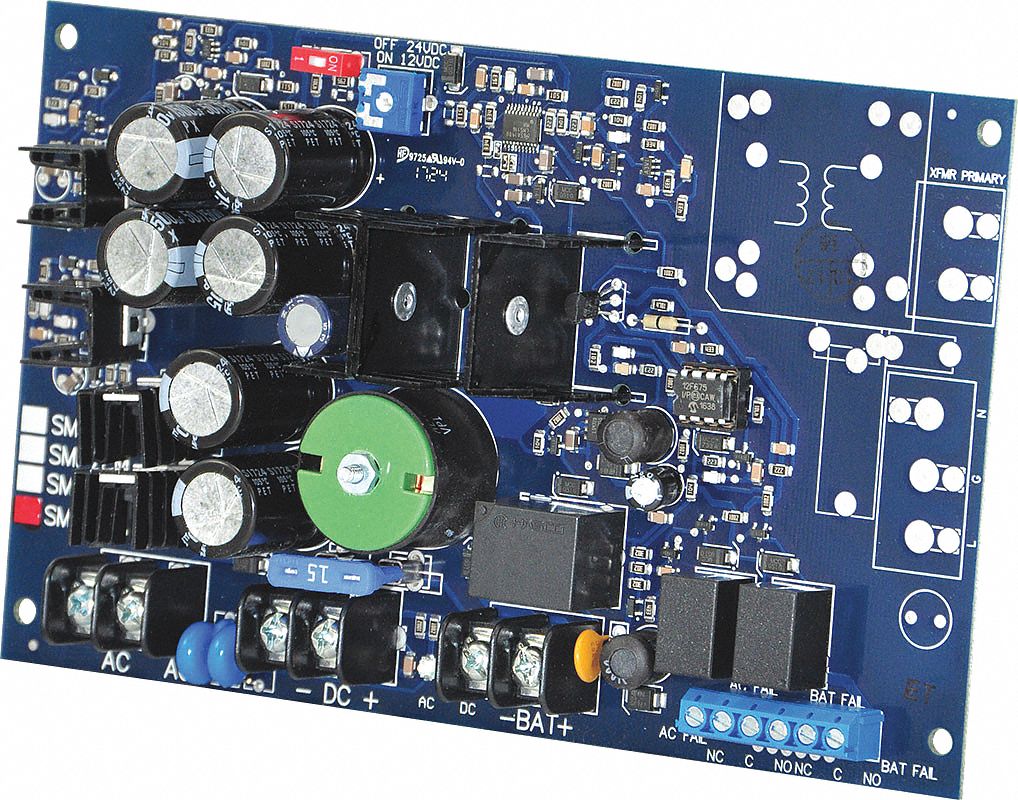 Power Supply 12/24VDC @ 10A Supervised: Power Supply, 24/28V AC