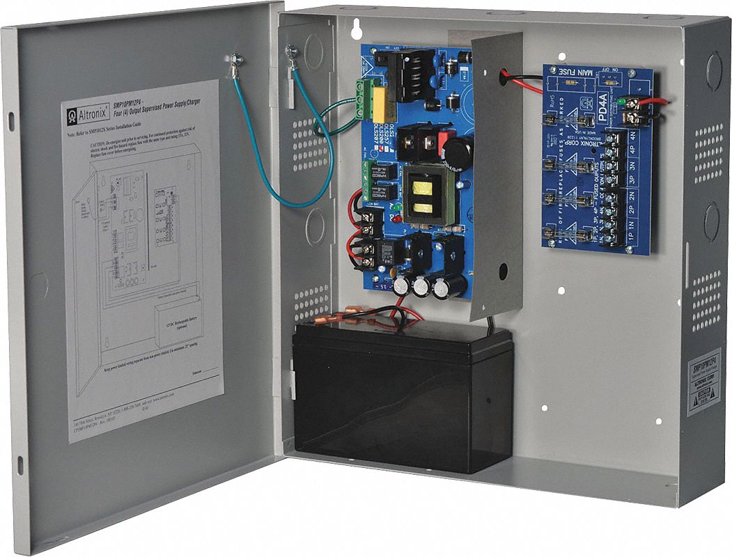 Altronix, 115v Ac, Power Supply 4fuse 12vdc @ 10a - 4wav7