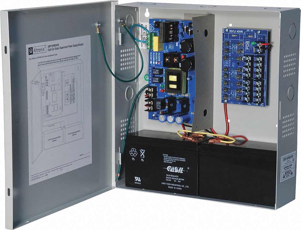 Power Supply 8 Fuse 24VDC @ 10A