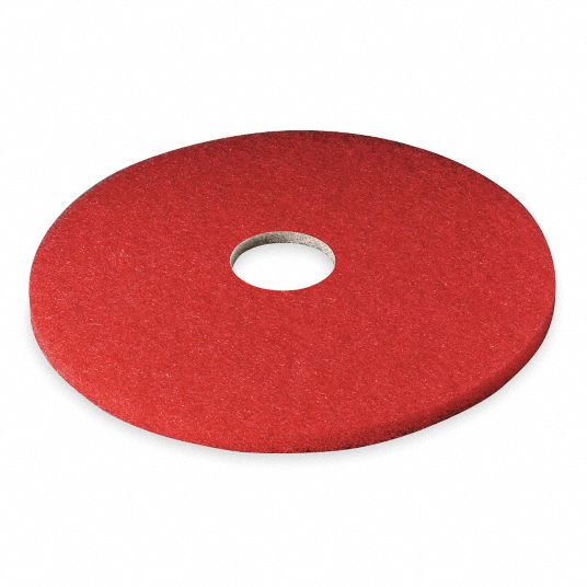 3M 5100 Red Buffer Pad, 20 in, 5/Case