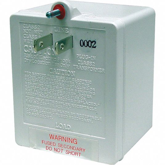 ALTRONIX Plug-in Transformer: 16.5V AC, 40, 115V AC, Screw Terminal, Wall  Mount