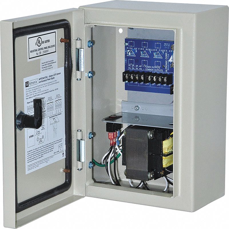 Power Supply 3PTC 1Fuse 24Vac @ 10A Max: Power Supply, 115V AC