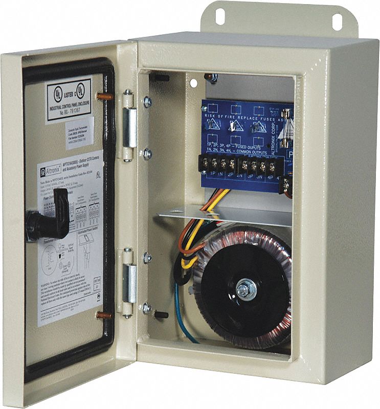 Power Supply 3PTC 1Fuse 24Vac @ 15A Max: Power Supply, 115V AC