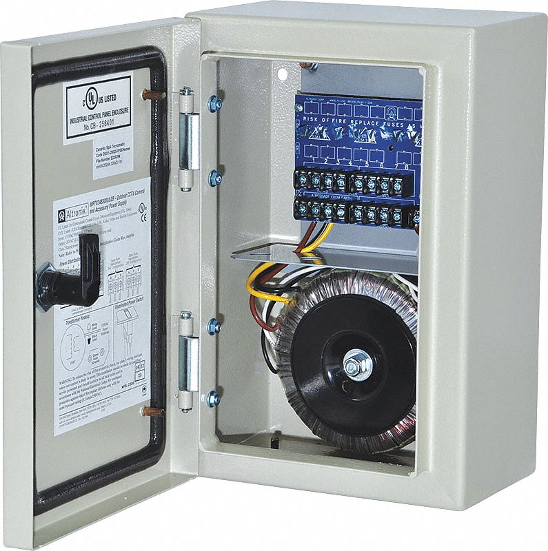 Power Supply 8PTC 24Vac @ 12.5A Nema4: Power Supply, 115V AC