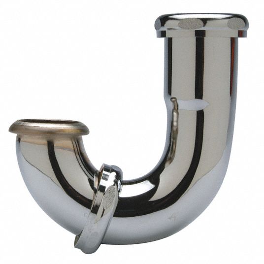 ZURN, Chrome, Captive Brass Nut at Swivel, Sink Trap 4WDK3ZR55JBPC