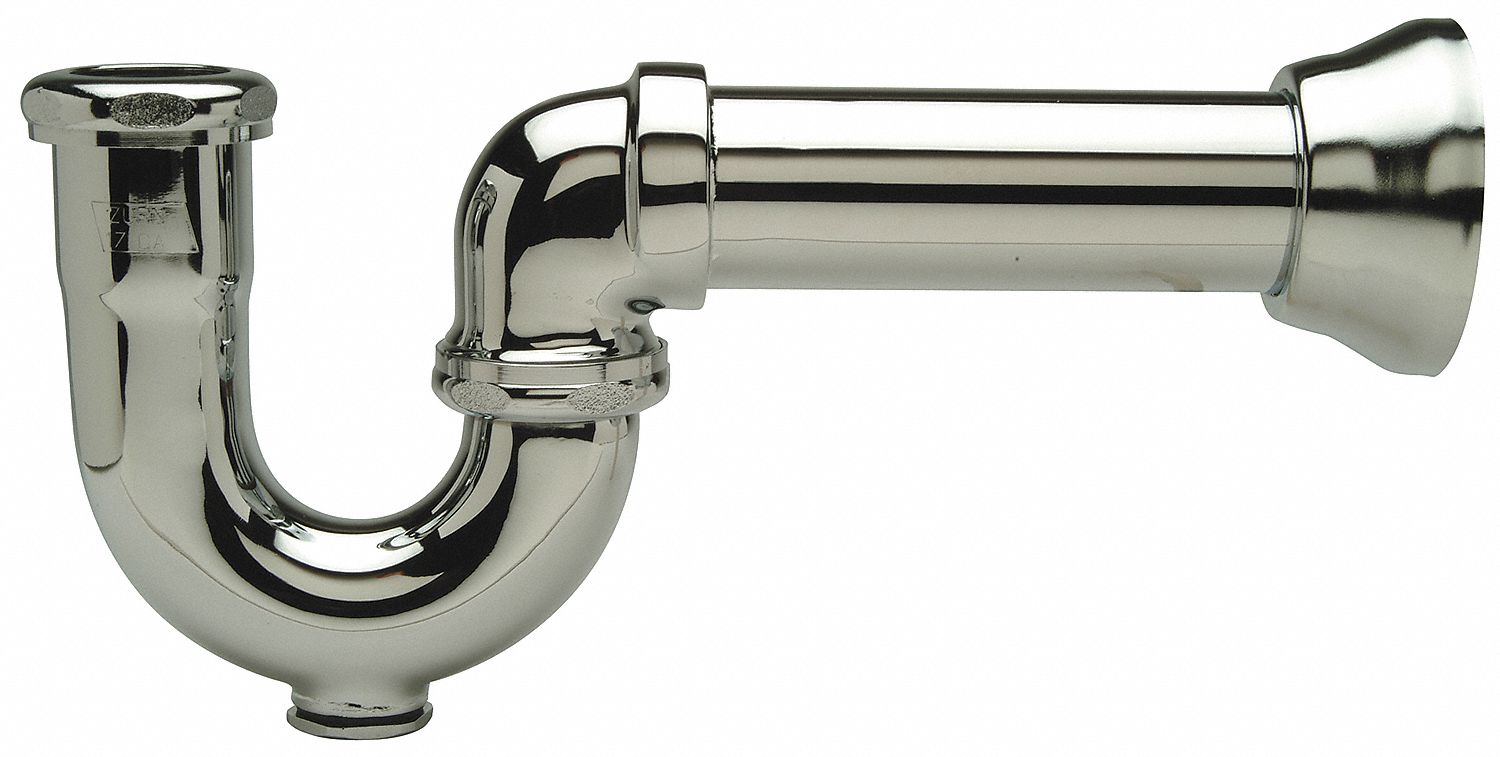 ZURN, Brass, Chrome, Swivel Sink Trap With Cleanout - 4WDL4|ZR827-6BD ...