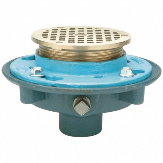 Floor Drain,6 In Round Strainer,3 In Dia - Grainger