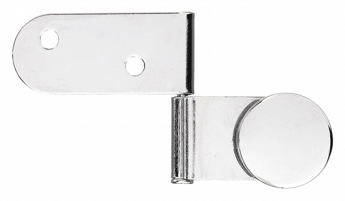 Lift-Off Hinge: Steel, 45/64 in Leaf Ht, 1 3/8 in Leaf Wd