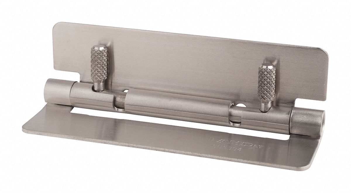 Butt Hinge: Stainless Steel, Full Surface, 2 15/16 in Leaf Wd