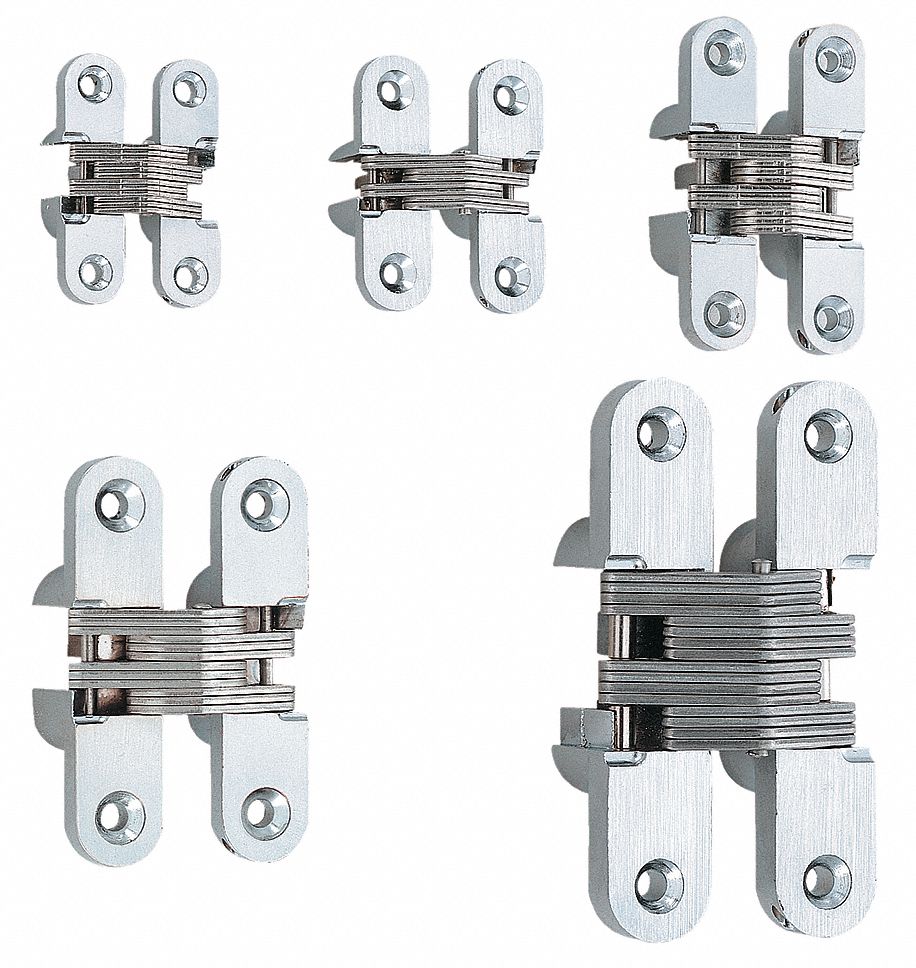 LAMP Concealed Hinge with Satin Chrome Finish, ScrewOn Mounting for 53