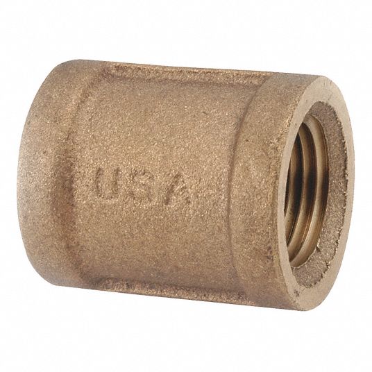 GRAINGER APPROVED Brass Coupling, FNPT, 3/4 in Pipe Size, 1 EA 4WEU1