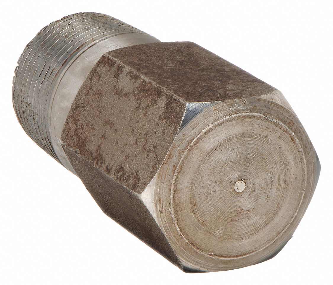 JB SMITH HEX HEAD BULL PLUG,1 IN,NPT,STEEL Metal Pipe Fitting Caps