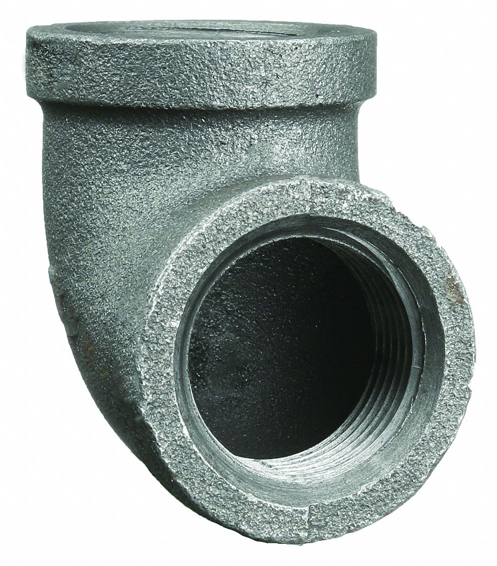 90 °  ELBOW: MALLEABLE IRON, ½ IN X ½ IN FITTING, FEMALE NPT X FEMALE NPT, CLASS 150