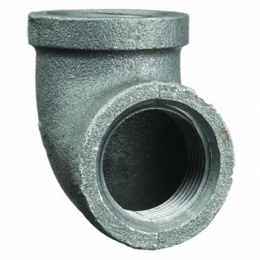 Black Malleable Iron 90° Female Elbow