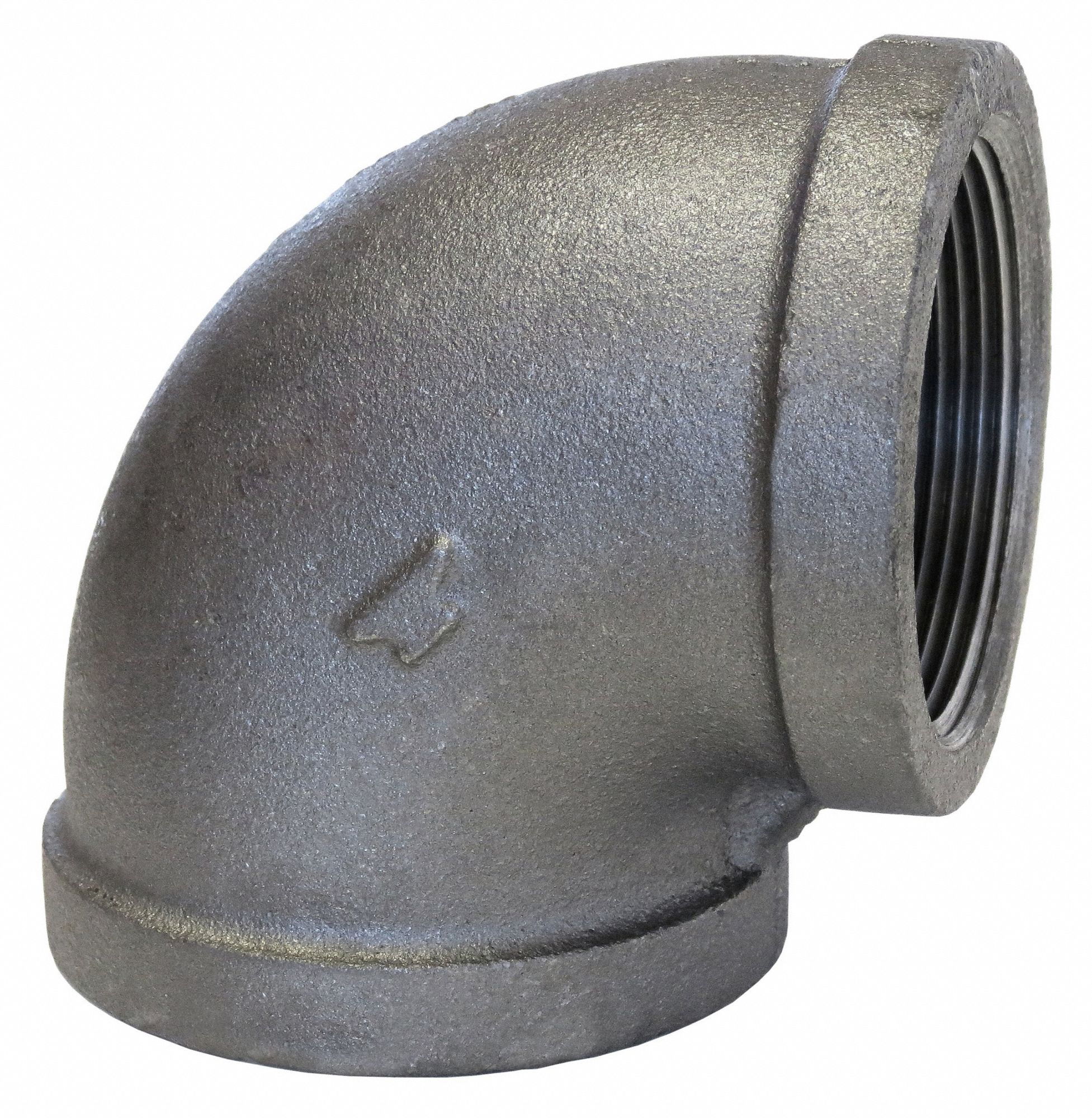 90° Elbow: Malleable Iron, 3 1/2 in x 3 1/2 in Fitting Pipe Size, Female NPT x Female NPT, Class 150