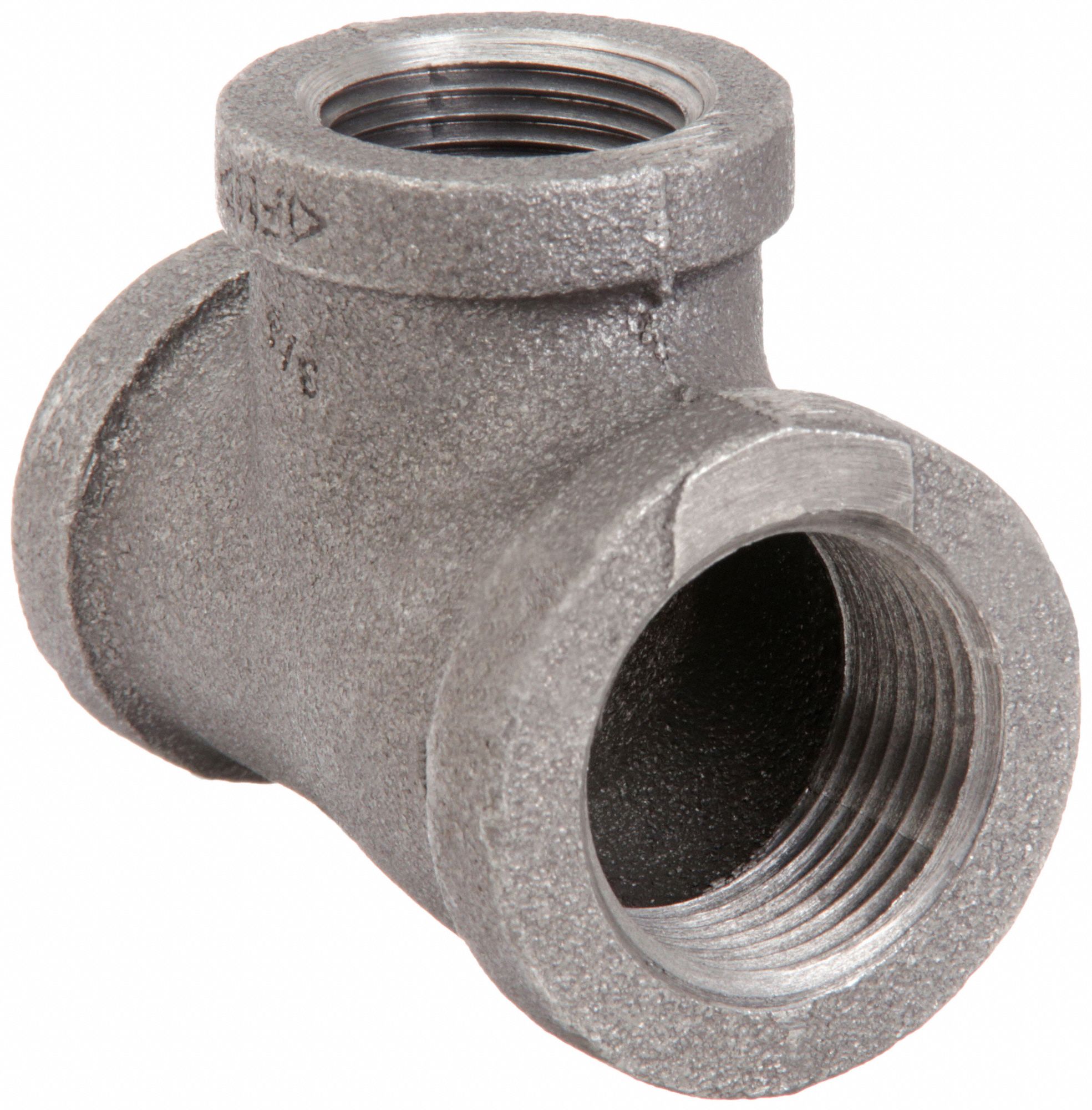 REDUCING TEE: MALLEABLE IRON, 1½ IN X 1¼ IN X 1¼ IN FITTING PIPE SIZE, CLASS 150