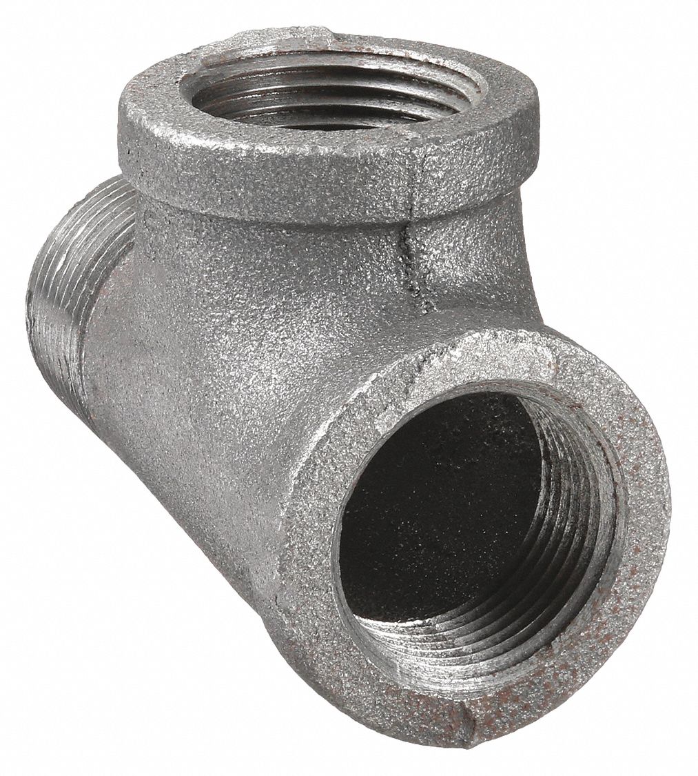 STREET TEE: MALLEABLE IRON, ¾ IN X ¾ IN X ¾ IN FITTING PIPE SIZE, CLASS 150