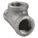 STREET TEE: MALLEABLE IRON, 2 IN X 2 IN X 2 IN FITTING, FEMALE NPT X MALE NPT X FEMALE NPT