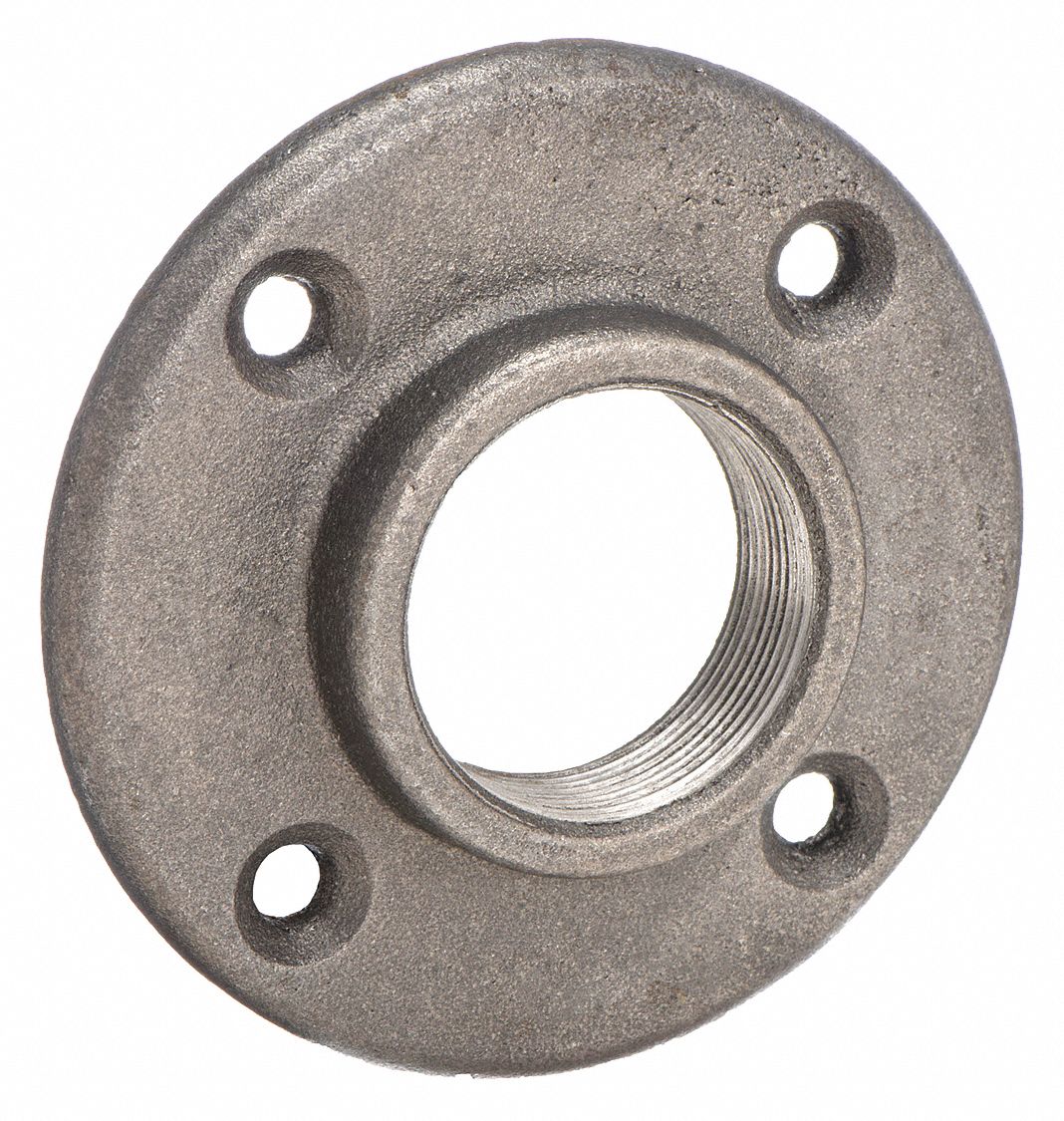 PIPE FLANGE: MALLEABLE IRON, FLOOR FLANGE, 1½ IN PIPE SIZE, FLOOR FLANGE, CLASS 150