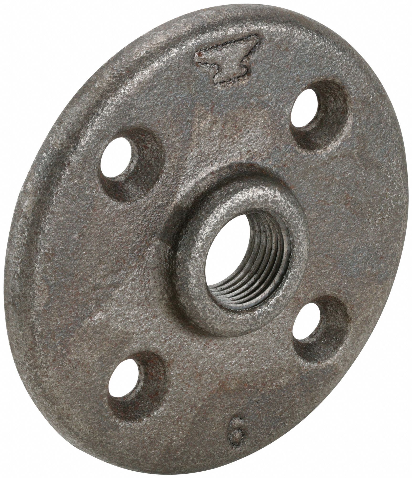 PIPE FLANGE: MALLEABLE IRON, FLOOR FLANGE, ¾ IN PIPE SIZE, FLOOR FLANGE, CLASS 150