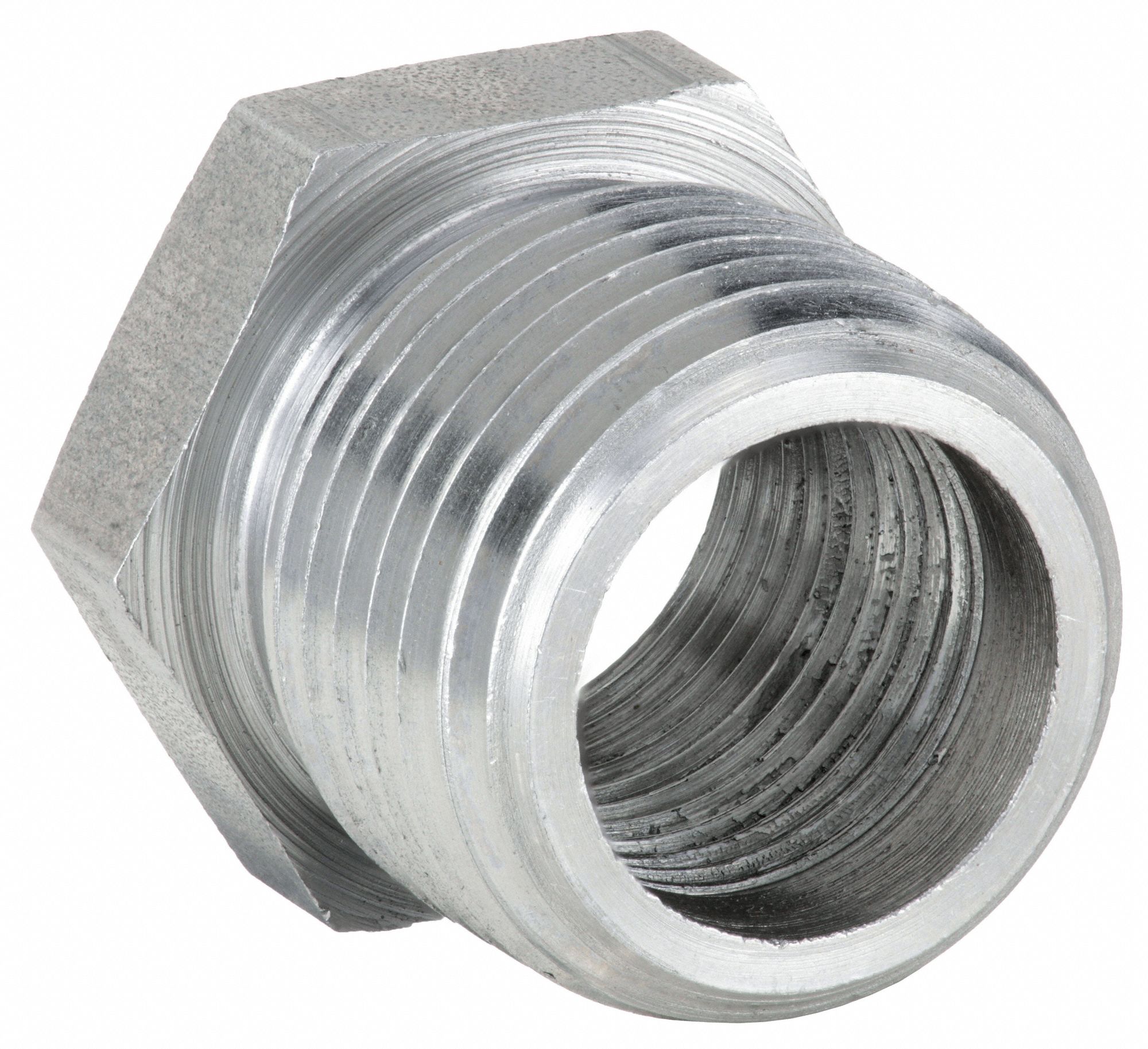 ANVIL Hex Bushing Steel, 1/2 in x 3/8 in Pipe Size, Male NPT x Female NPT, Class 300 4WJK2