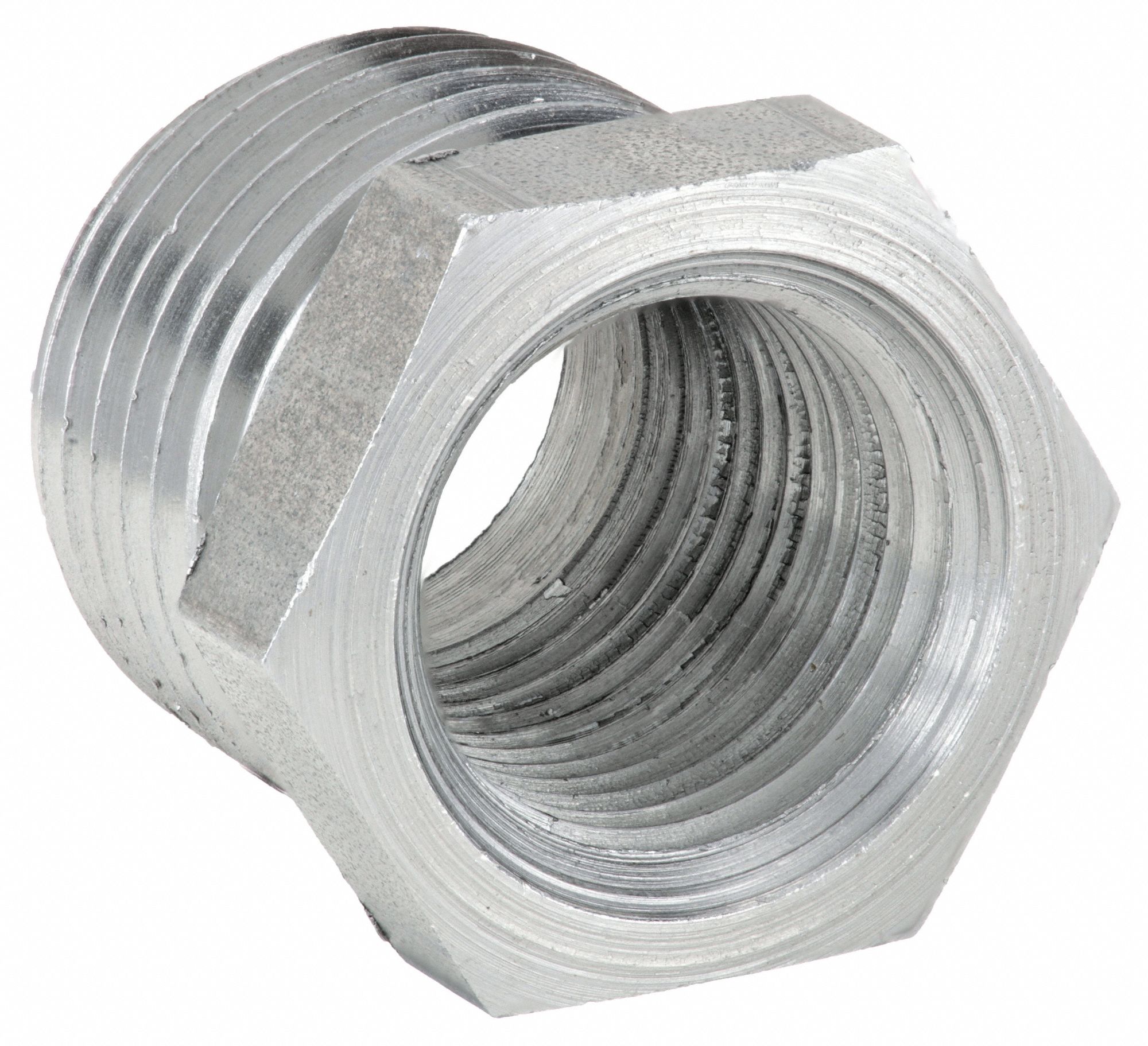 HEX BUSHING: MALLEABLE IRON, 1 IN X ¾ IN FITTING, MALE NPT X FEMALE NPT, CLASS 150