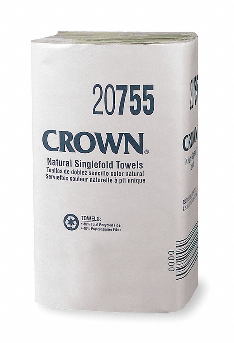 Paper Towel Sheets, 1 Ply, Number of Sheets 334, PK 4008 Grainger