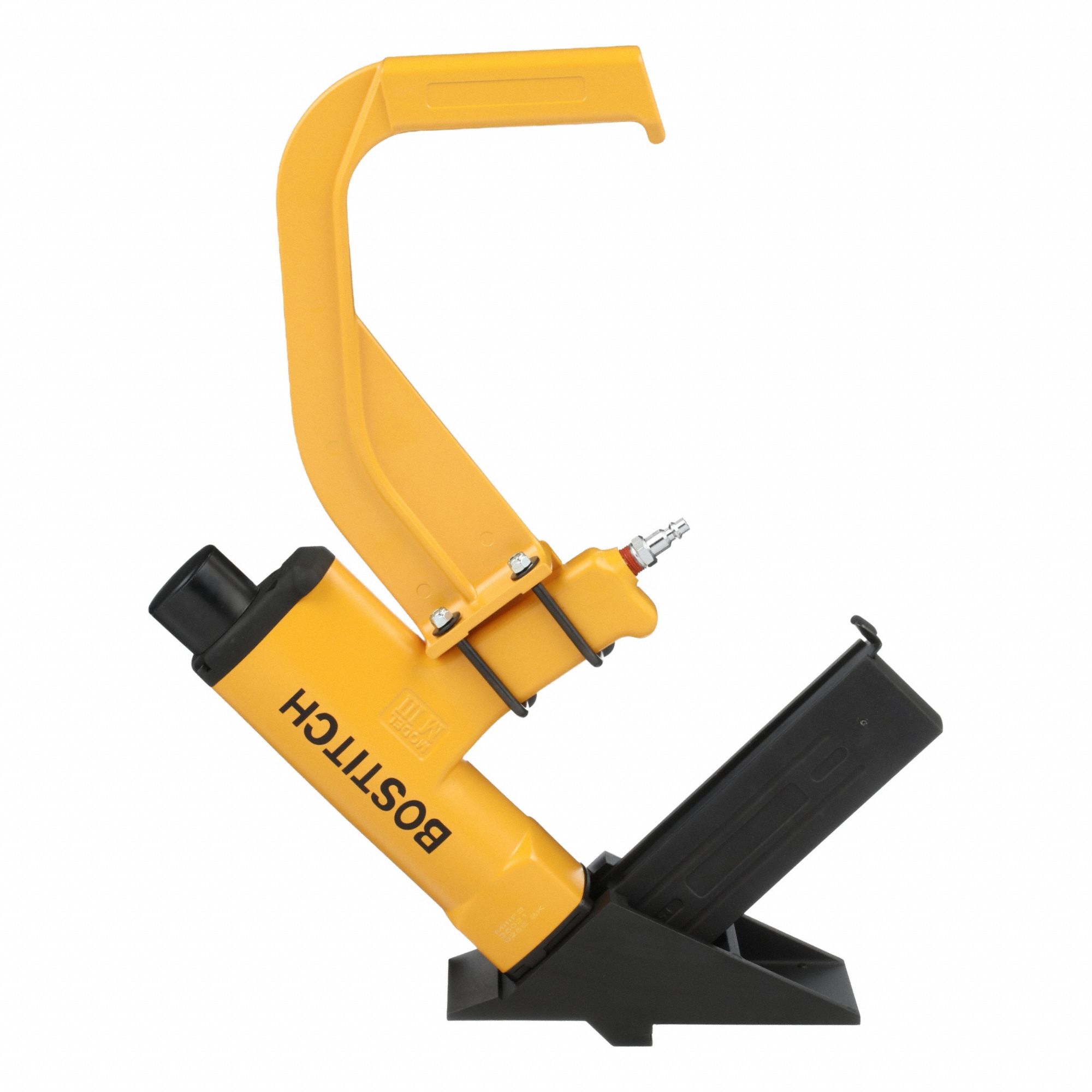 Staple Gun: For 1/2 in Staple Wd, For 15 1/2 ga Staple Gauge, Crowned, 3/8 in Male NPT