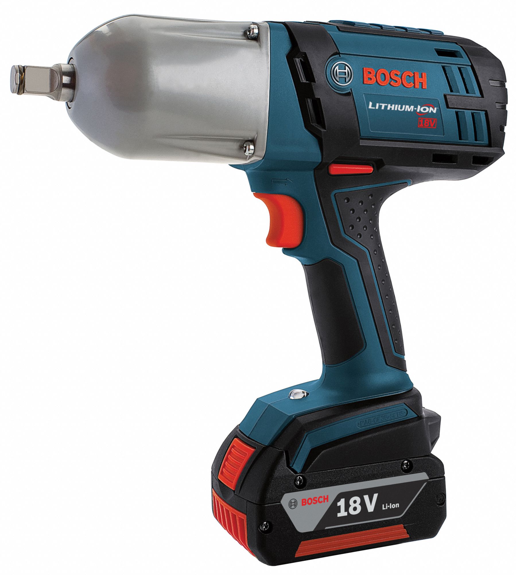 BOSCH Cordless Impact Wrench Kit, 18.0 4WLK8IWHT18001 Grainger