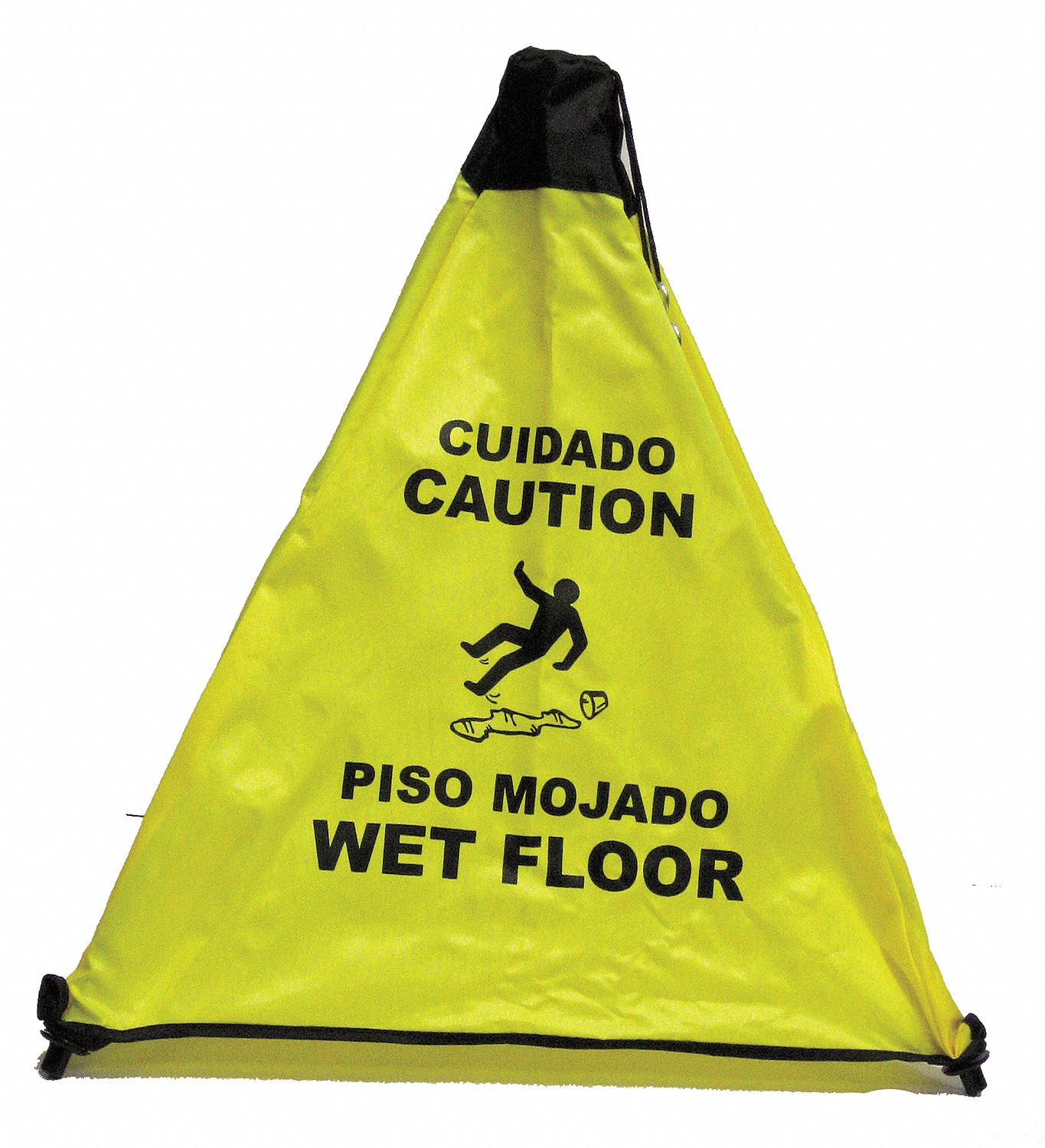 Floor Sign with Collapsible Feet,  Sign Header Caution/Cuidado,  Wet Floor, Piso Mojado
