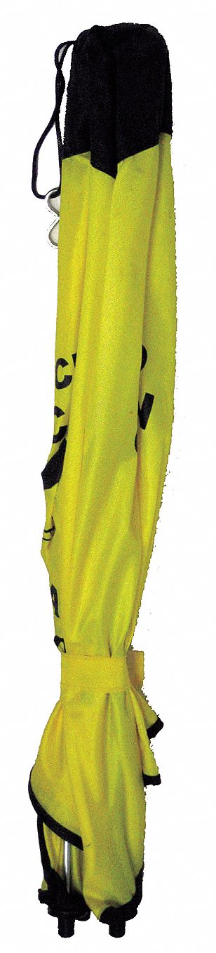 Safety Cone,Yellow,Cloth ,18 in H