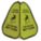 SAFETY CONE, CLOTH, 16 IN X 12½ IN X 12½ IN NOMINAL SIGN SIZE, NOT RETROREFLECTIVE, YELLOW, WET FLOOR, PISO MOJADO
