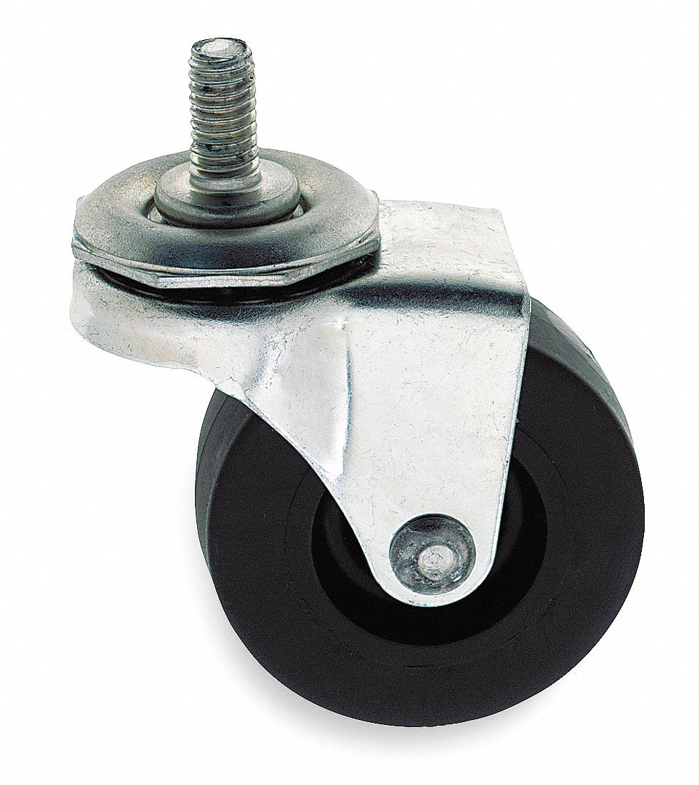 CREEPER CASTER REPLACEMENT WHEEL, 2 IN WHEEL, POLYOLEFIN HUB MATERIAL, MFR PART # 22, STEM, 4 PK
