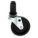 CREEPER CASTER REPLACEMENT WHEEL, 3 IN WHEEL DIAMETER, POLYURETHANE HUB MATERIAL, STEM, 4 PK
