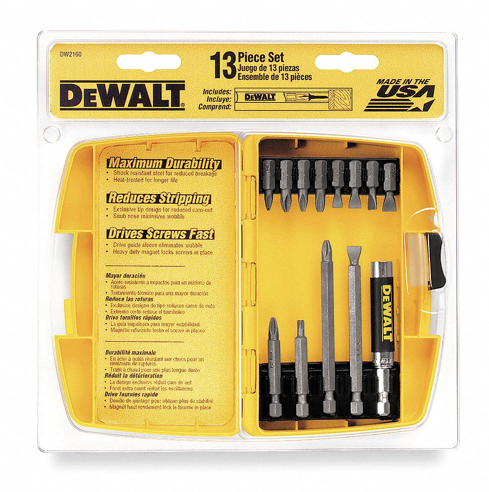 Dewalt 13 piece 2024 drill bit set