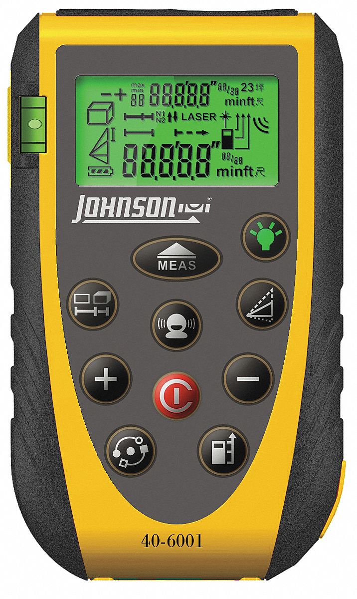 Johnson Laser Distance Measure 40-6001 1/16" at 165' New