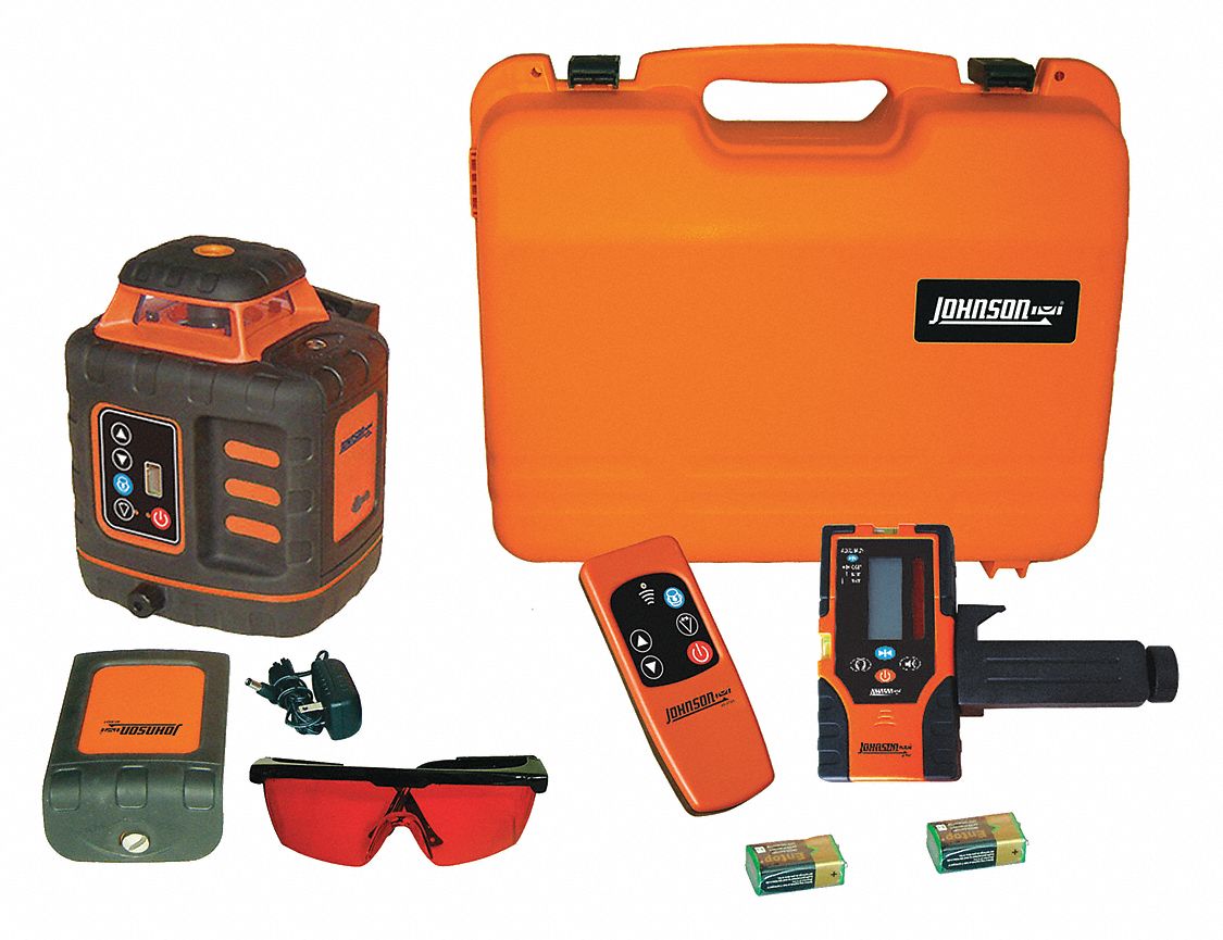 JOHNSON Electronic SelfLeveling Rotary Laser, Horizontal, Vertical